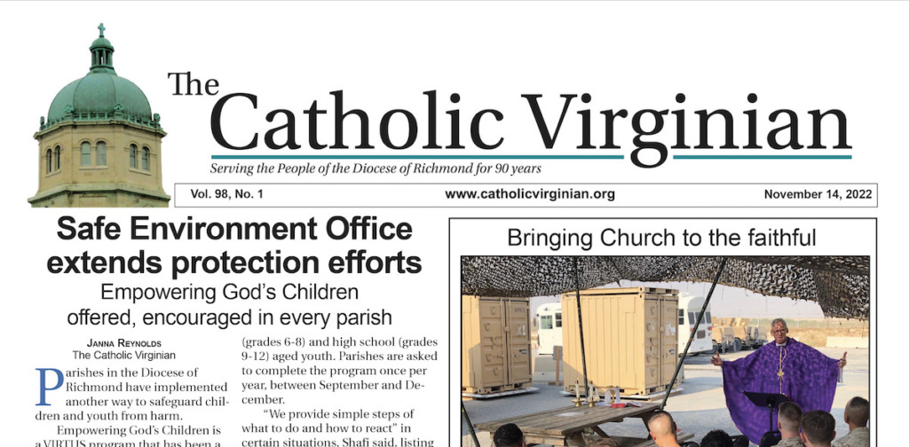 Wild Hearts - Biweekly Newspaper for the Diocese of Richmond %